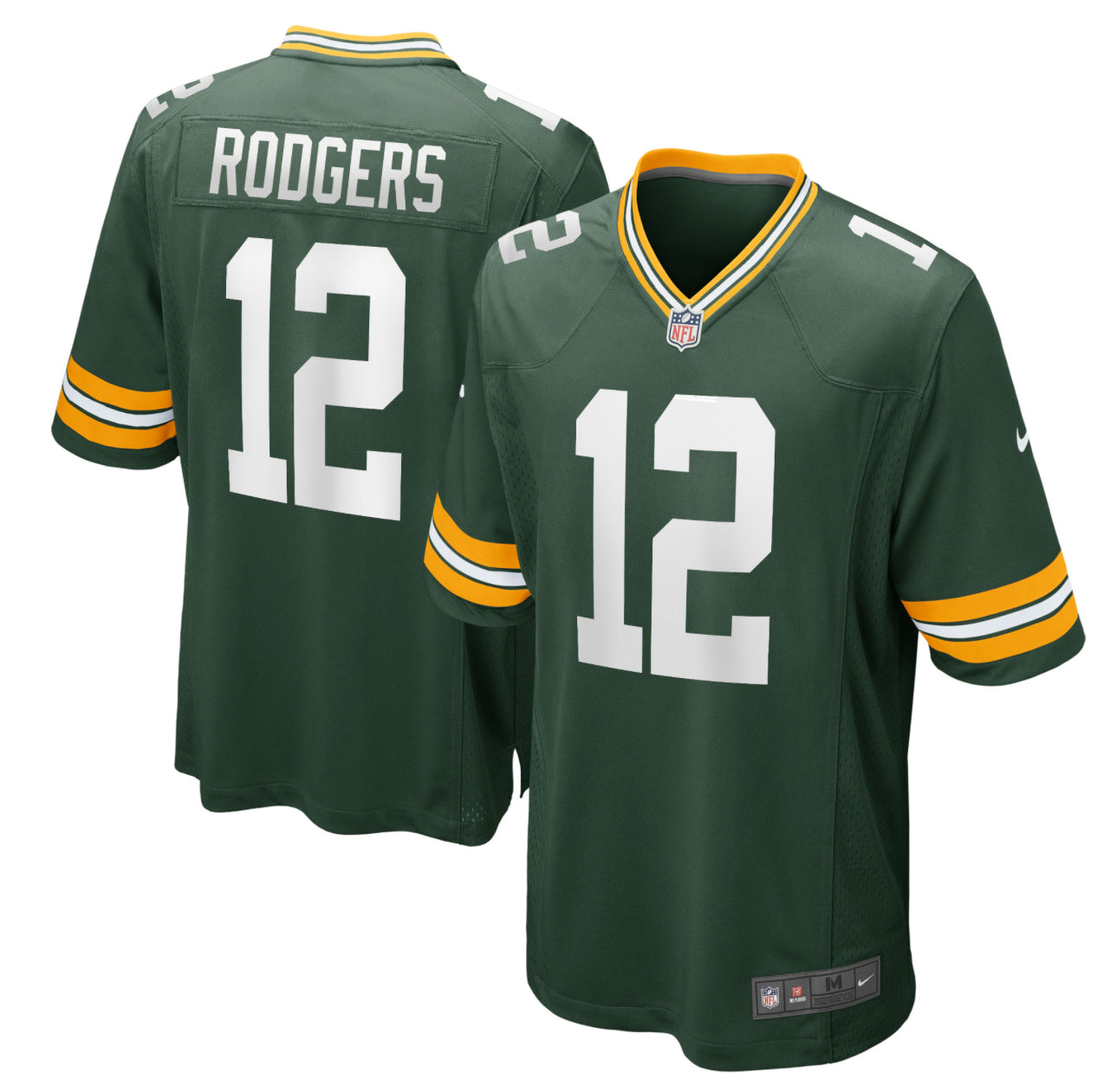 Aaron Rodgers Green Bay Packers Game Player Jersey Green