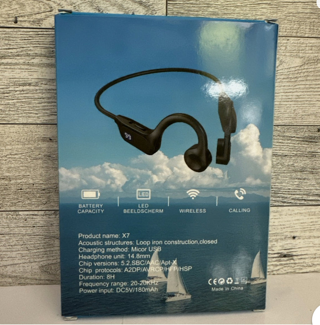 Sports Black Technology NOT in-Ear Wireless Stereo Headphones Model:X7
