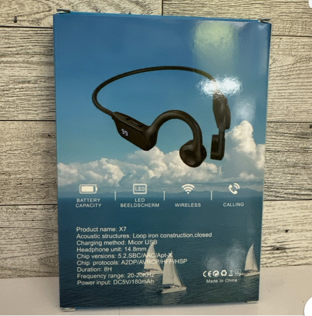 Sports Black Technology NOT in-Ear Wireless Stereo Headphones Model:X7