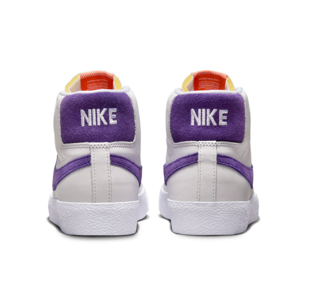 NIKE SB ZOOM BLAZER MID (WHITE/ COURT PURPLE)