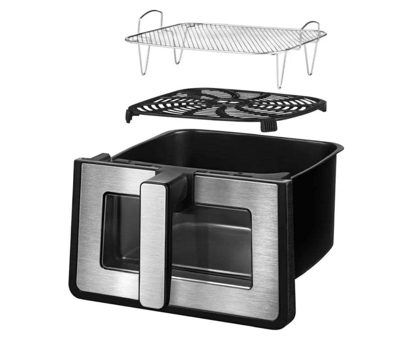 Gourmia Digital 8 qt Air Fryer, Black - Window, Light.